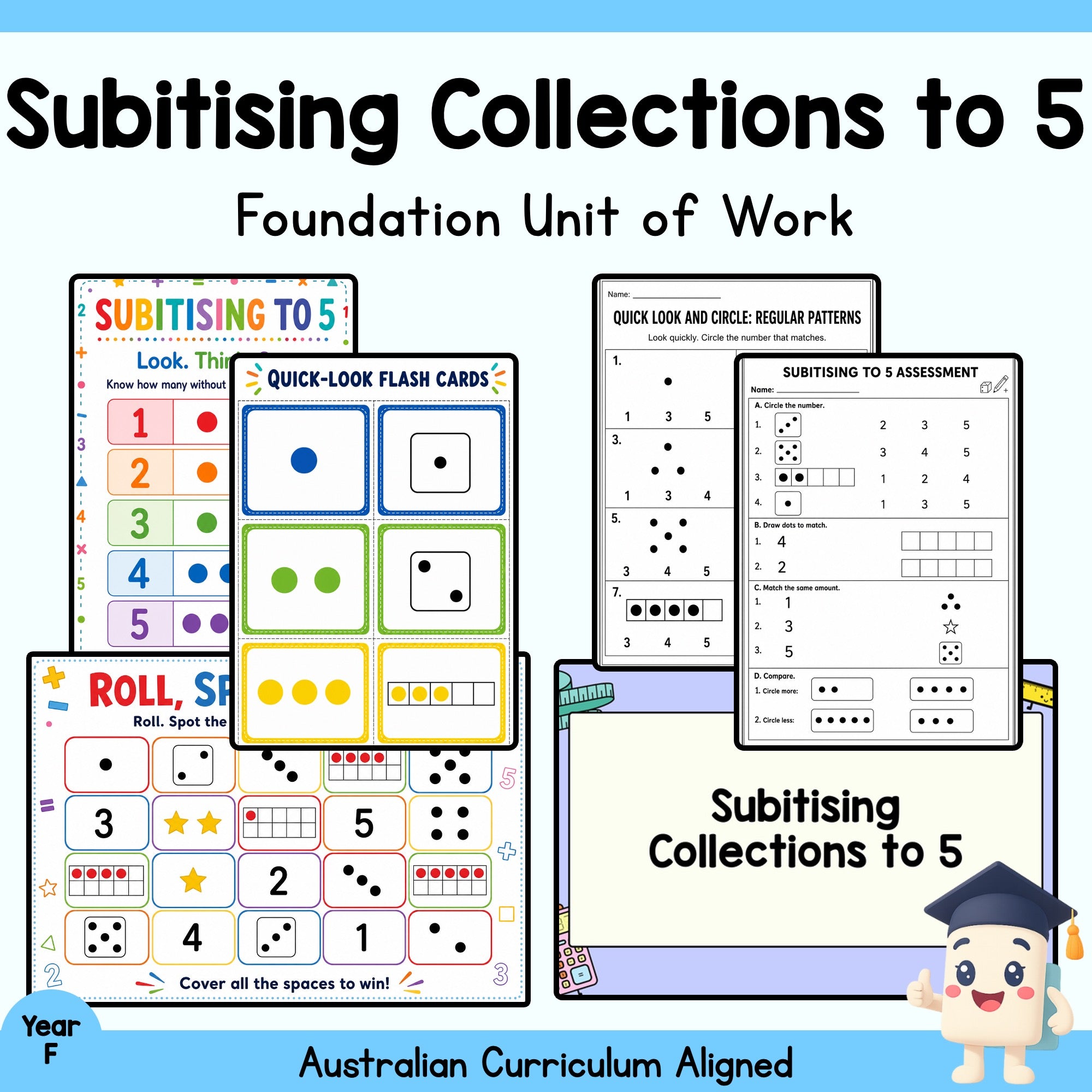 Subitising to 5 Foundation Unit