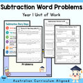 Subtraction Word Problems Year 1