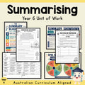 Summarising Unit Plan – Year 6 English
