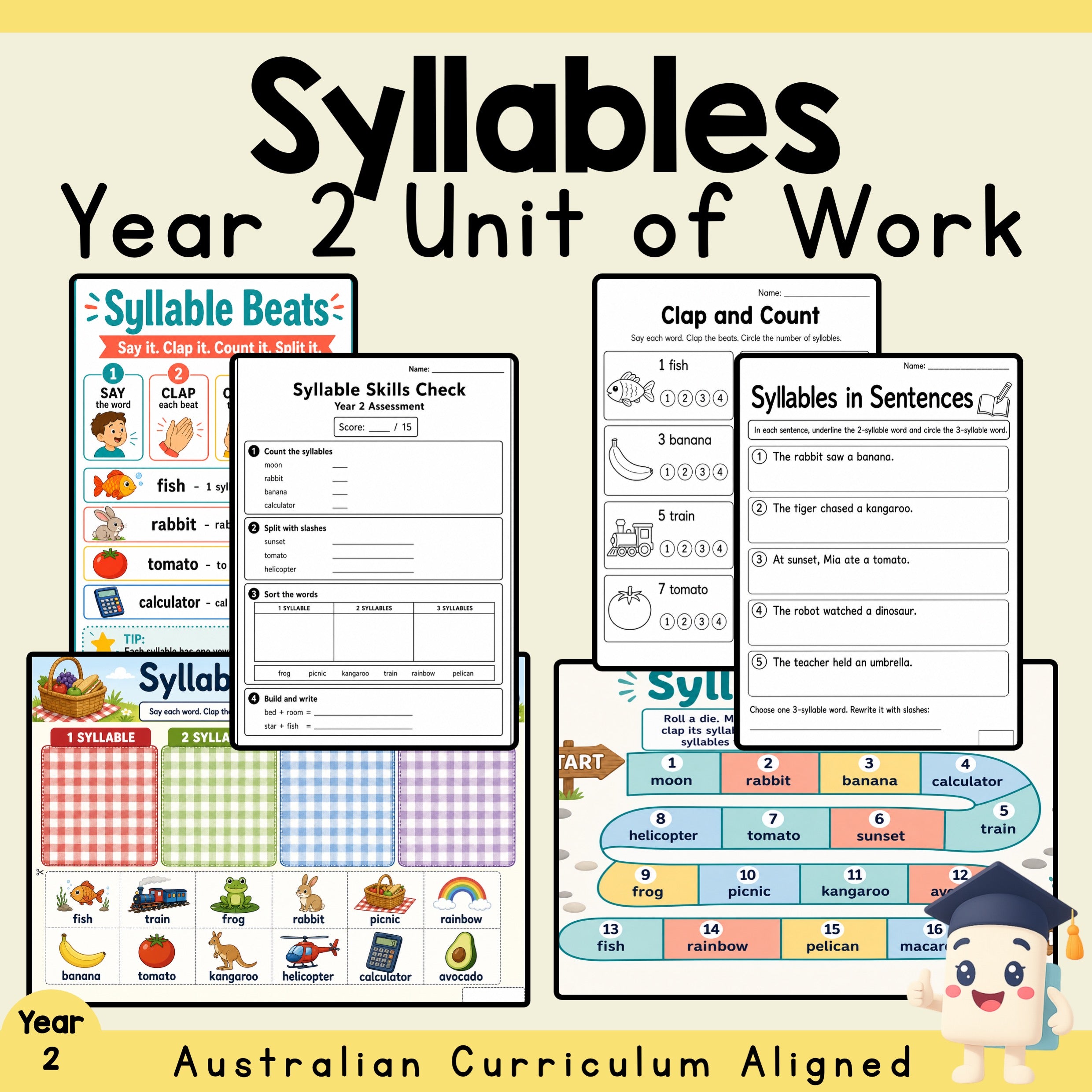 Syllables Unit - Year 2