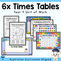 6 Times Tables Year 4 Unit Pack: Multiplication and Division Facts