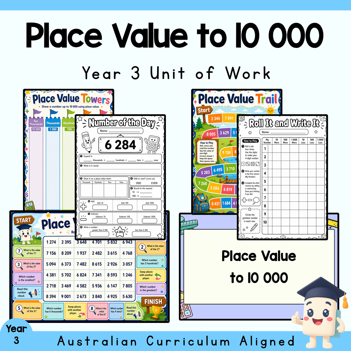Place Value to 10 000 Year 3