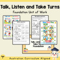 Talk, Listen and Take Turns - Foundation — cover