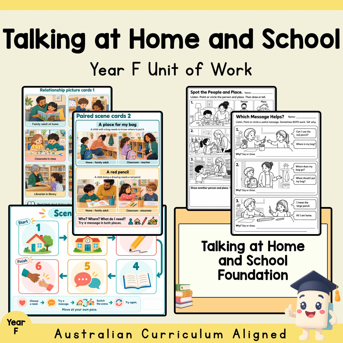 Talking at Home and School - Foundation — cover