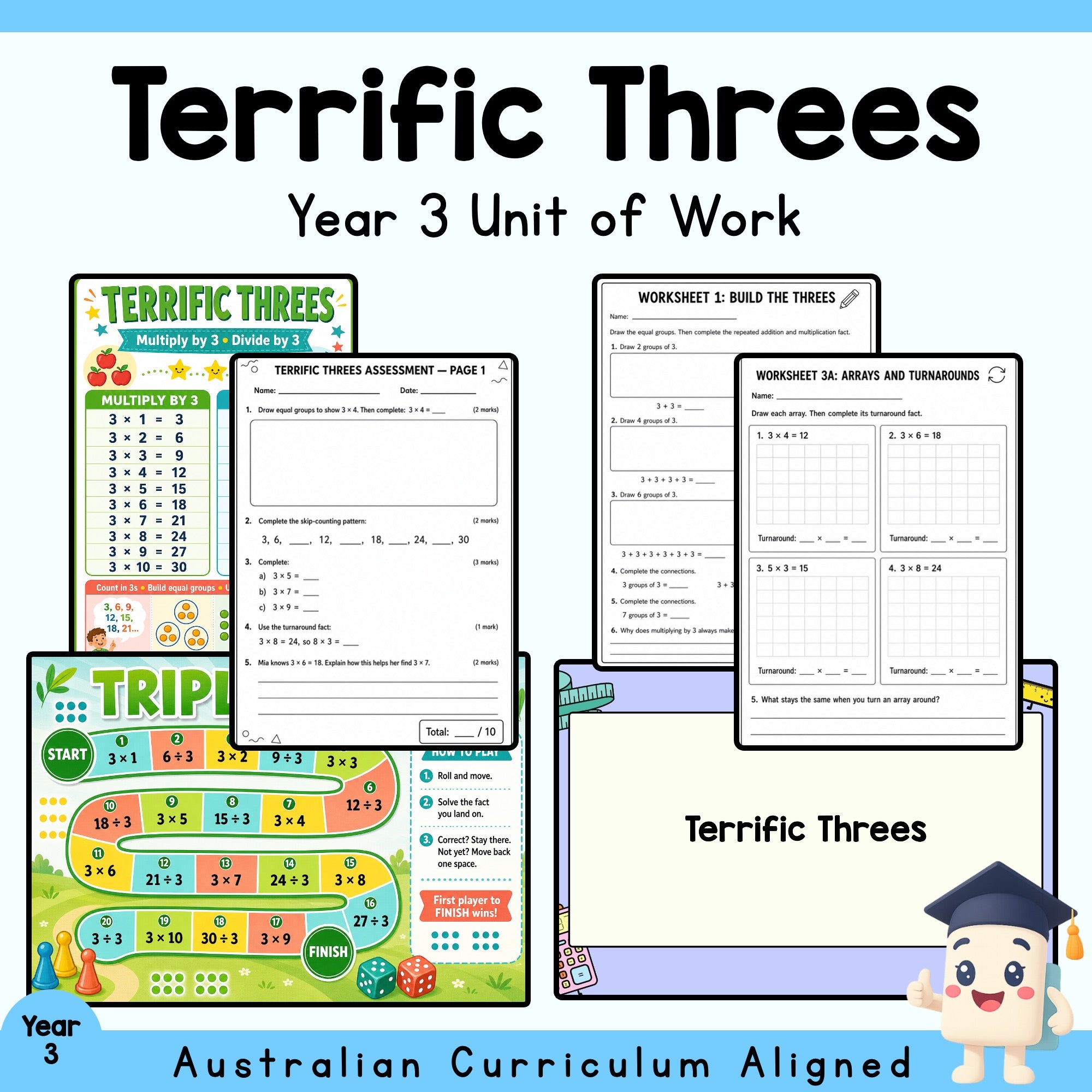 Terrific Threes – Year 3 Maths Unit