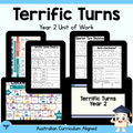 Year 2 Half and Quarter Turns Unit | Worksheets, Game, Quiz & Assessment