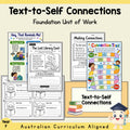 Foundation Text-to-Self Connections Unit | Worksheets, Games & Assessment