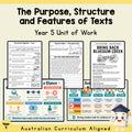 Text Purpose, Structure and Features - Year 5