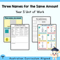 Three Names for the Same Amount - Year 5 — cover
