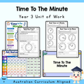 Year 3 Time to the Minute Unit | Maths Worksheets, Games & Assessment