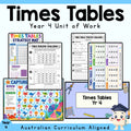 Times Tables Yr 4 - Year 4 Maths Unit of Work