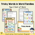 Tricky Words in Word Families - Year 2 — cover
