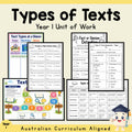Types of Texts - Year 1 Unit