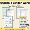 Unpack a Longer Word - Year 3 — cover