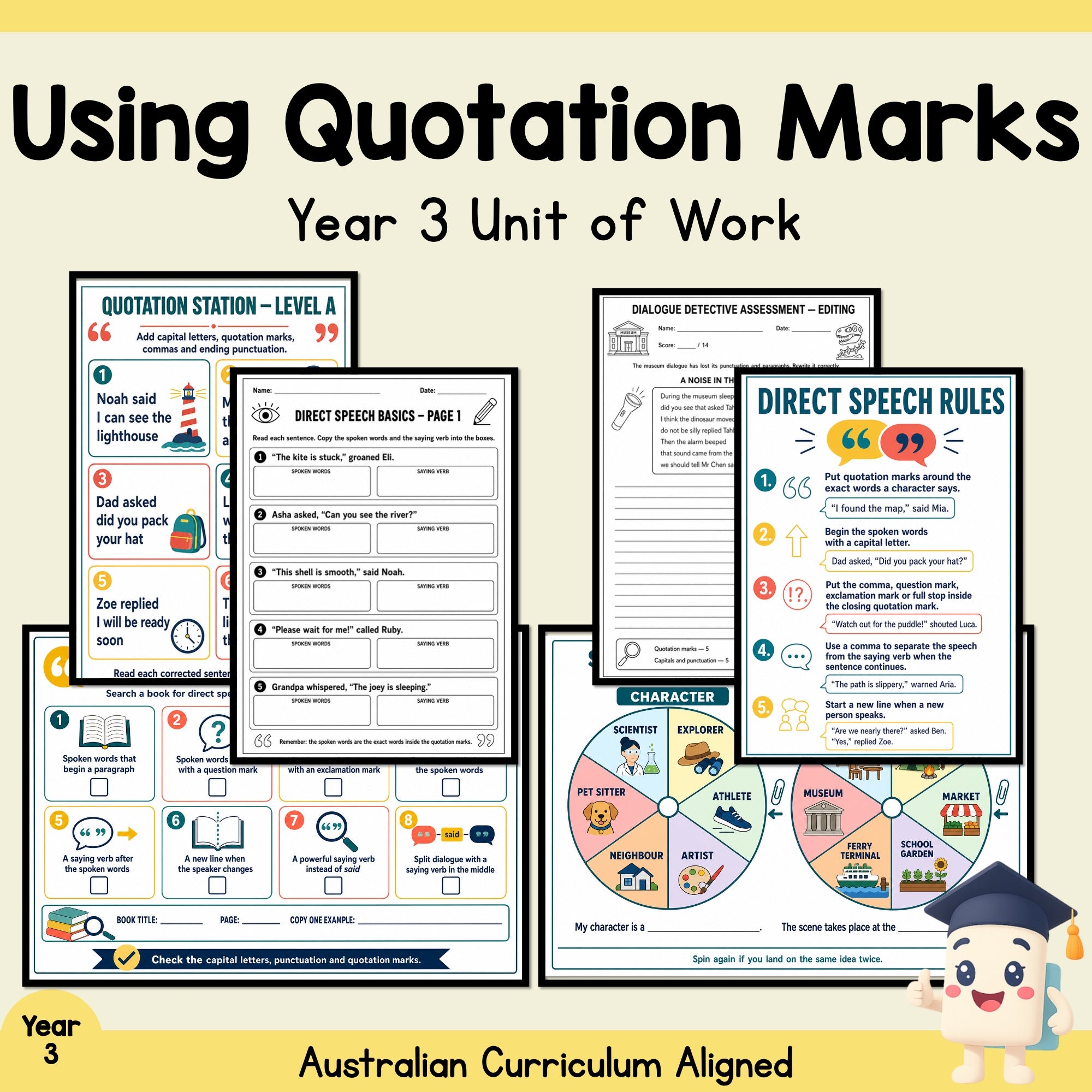 Using Quotation Marks – Year 3