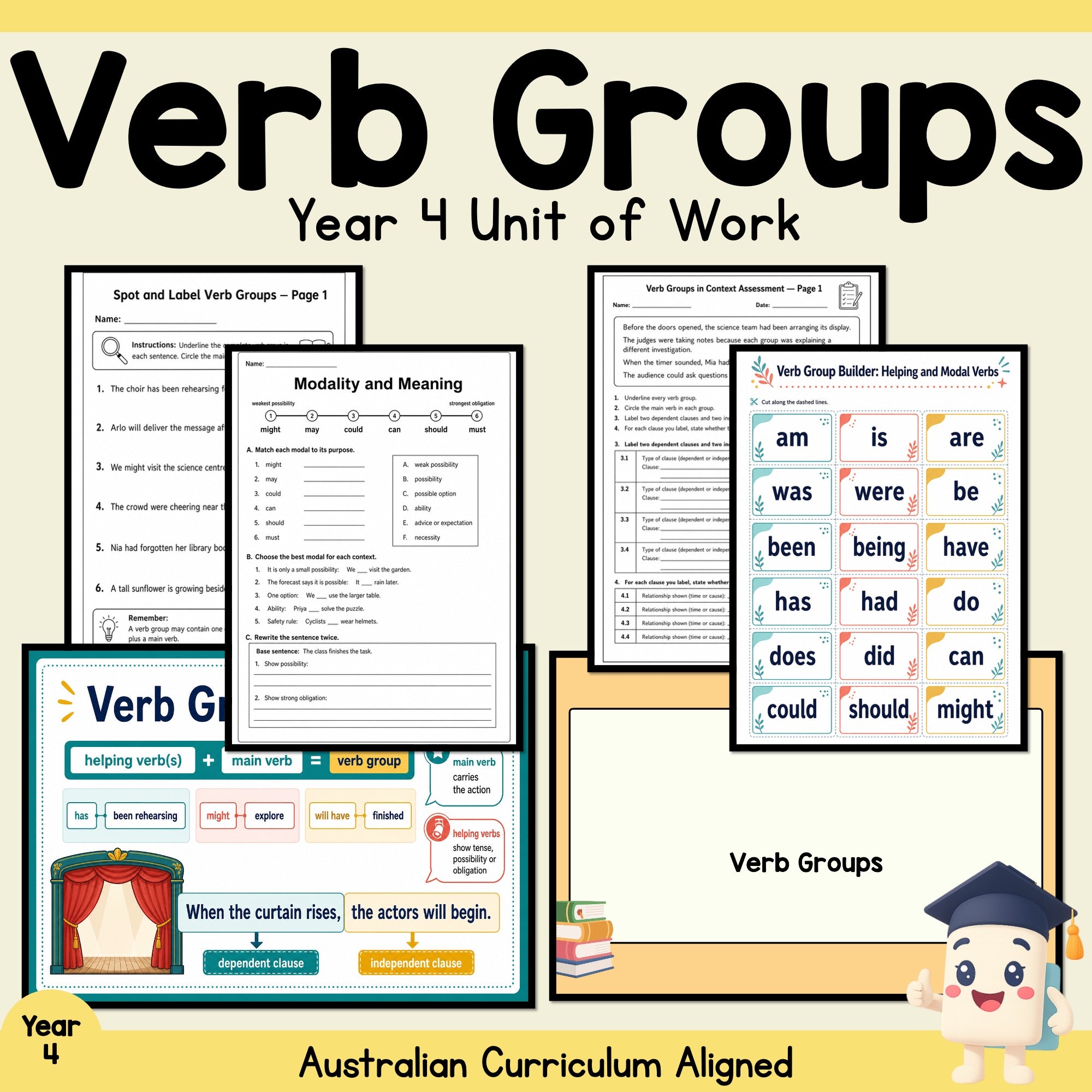 Verb Groups Year 4 Unit
