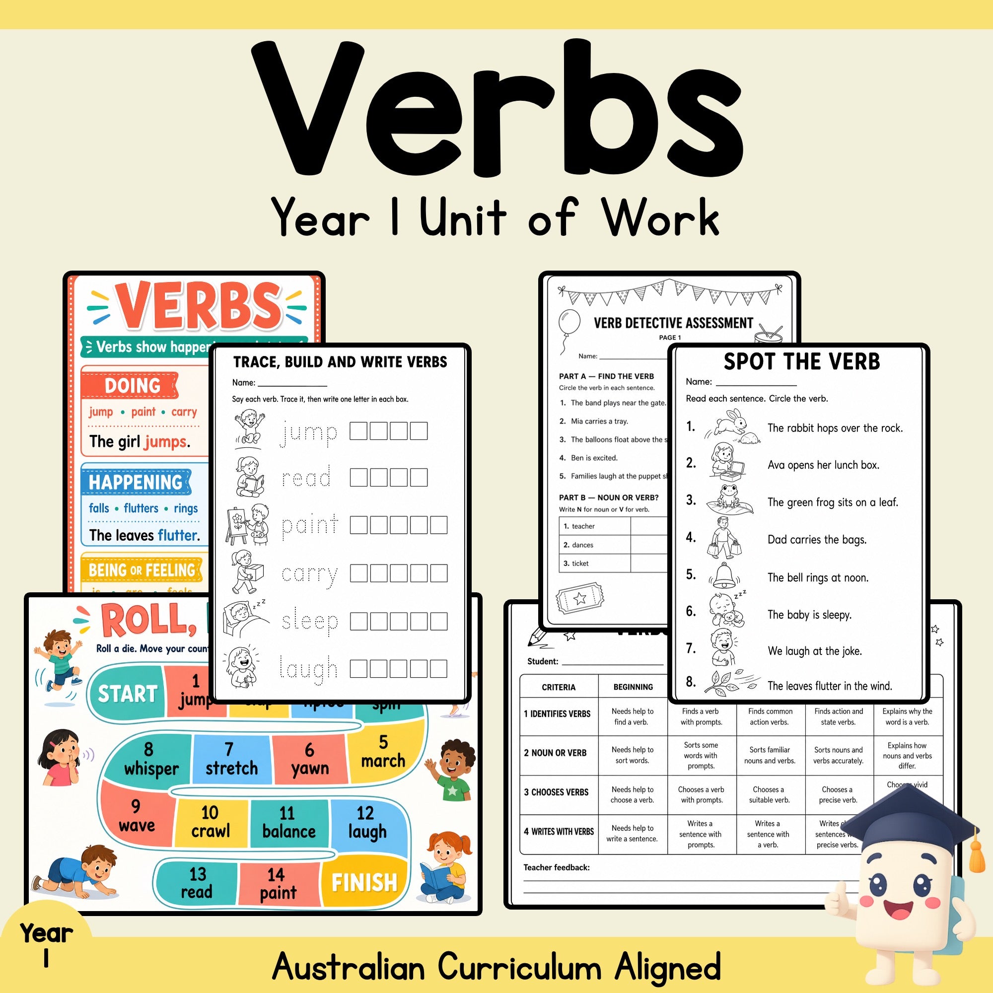 Year 1 Verbs Unit