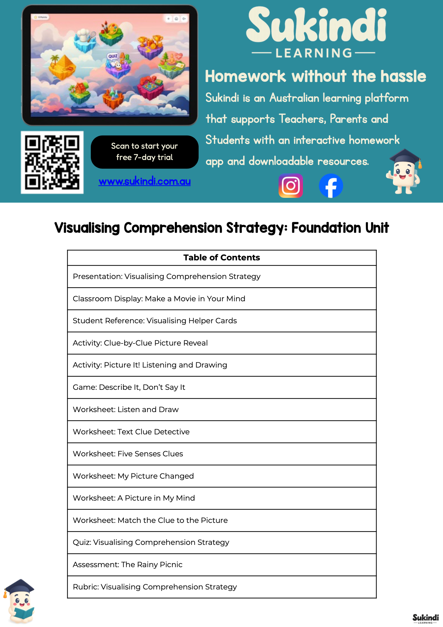 Visualising Comprehension — Foundation