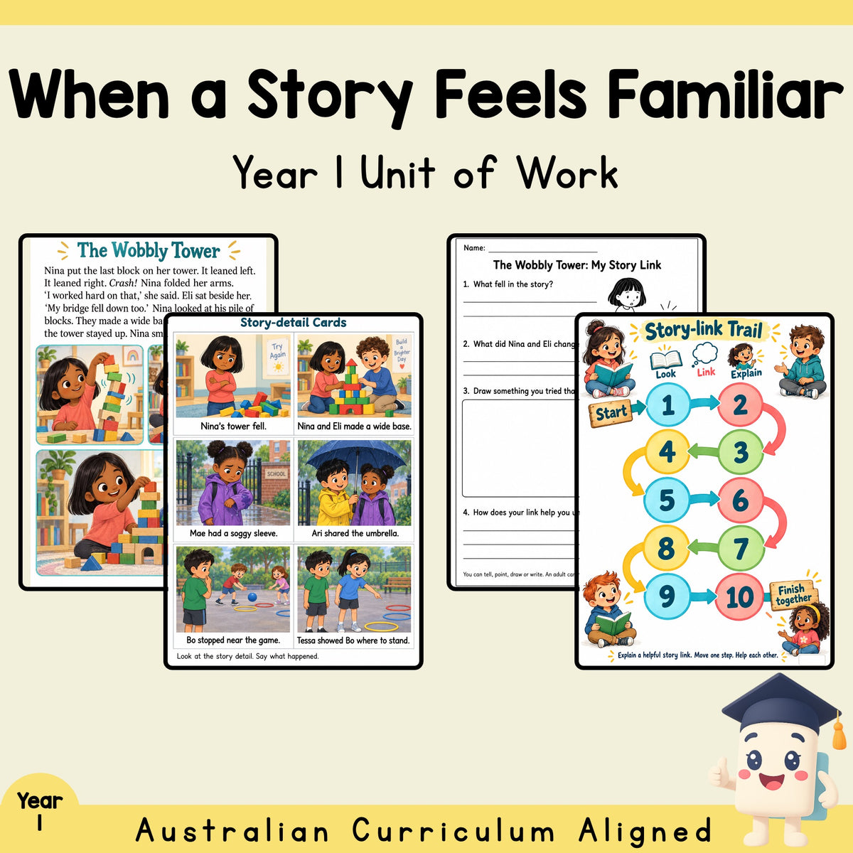 When a Story Feels Familiar — Year 1 English Unit Plan — cover