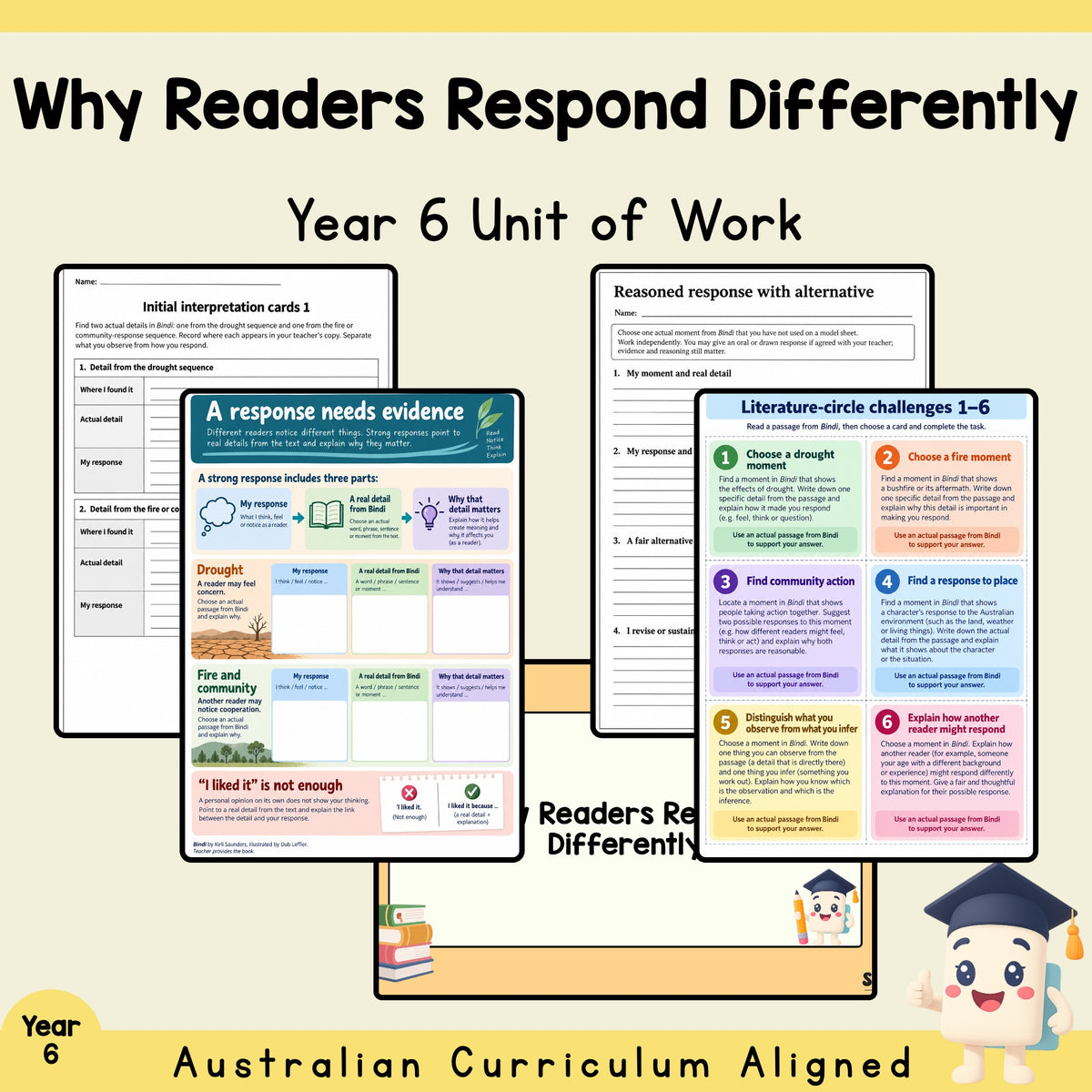 Why Readers Respond Differently - Year 6 — cover