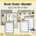 Wonder Characterisation Unit: Years 3–6 — cover