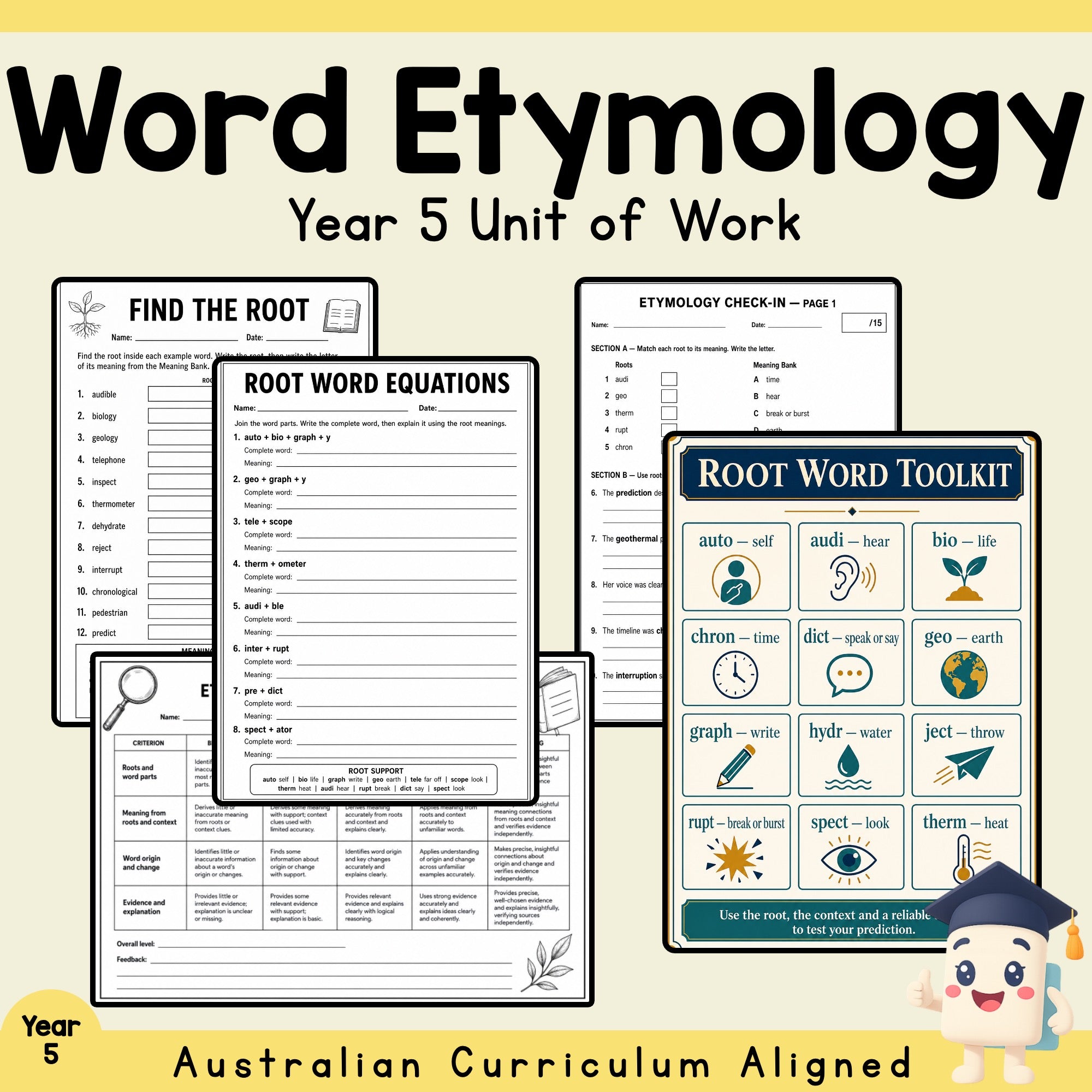 Word Etymology Unit – Year 5
