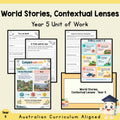 World Stories, Contextual Lenses — Year 5 English — cover
