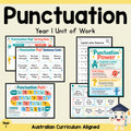 Year 1 Punctuation Unit Plan