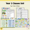 Year 3 Clauses Unit | Worksheets, Games & Assessment
