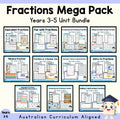 Year 4 Differentiated Fractions Maths Bundle | Years 3–5 Units