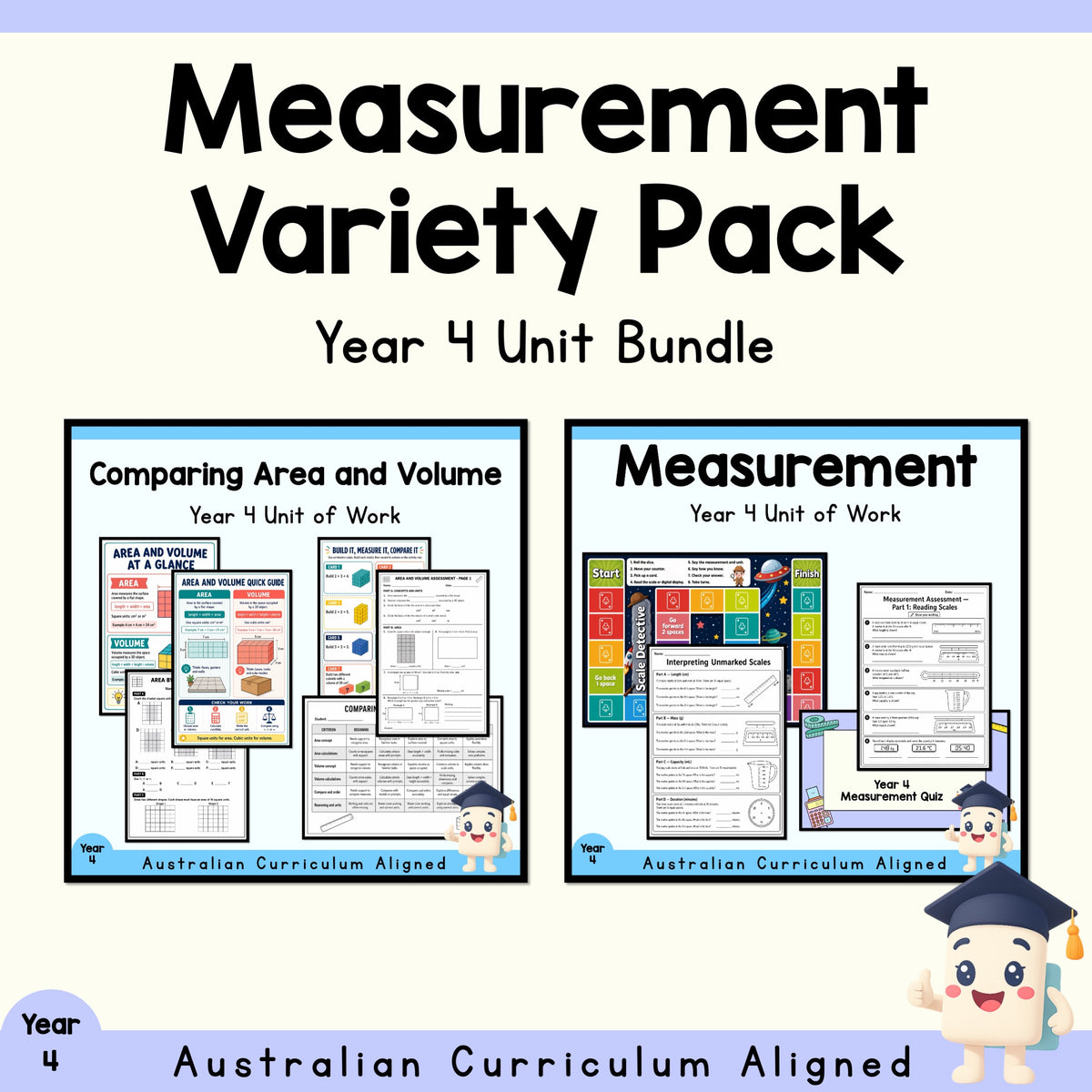 Year 4 Measurement Unit Variety Pack | 2 Maths Units