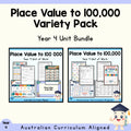 Year 4 Place Value to 100,000 Variety Pack | 2 Maths Units