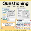 Year 4 English Questioning Comprehension Unit | Reading Strategy Worksheets, Games, Assessment