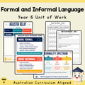 Formal and Informal Language — Year 6