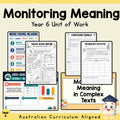 Monitoring Meaning — Year 6 English Unit