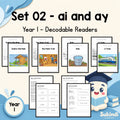 Year 1 Set 02 Decodable Readers - ai and review of ay — cover