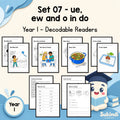 Year 1 Set 07 Decodable Readers - ue and ew, with o in do and to — cover