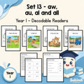 Year 1 Set 13 Decodable Readers - aw, au, al in talk and a before ll — cover