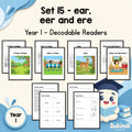 Year 1 Set 15 Decodable Readers - ear in hear, eer and ere in here — cover