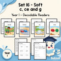 Year 1 Set 16 Decodable Readers - c and ce as s, with g as j in selected words — cover