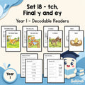 Year 1 Set 18 Decodable Readers - tch and final y and ey for ee — cover