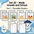 Year 1 Set 20 Decodable Readers - Weak vowels and schwa in longer words — cover