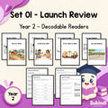 Year 2 Set 01 Decodable Readers - Year 2 launch review of the cumulative code — cover