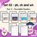 Year 2 Set 02 Decodable Readers - ph as f, ch as k or sh, and wh as h — cover