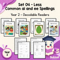 Year 2 Set 04 Decodable Readers - Less common spellings for the ai and ee sounds — cover