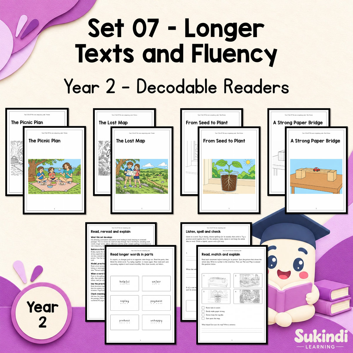 Year 2 Set 07 Decodable Readers - Sustained cumulative reading and fluency — cover