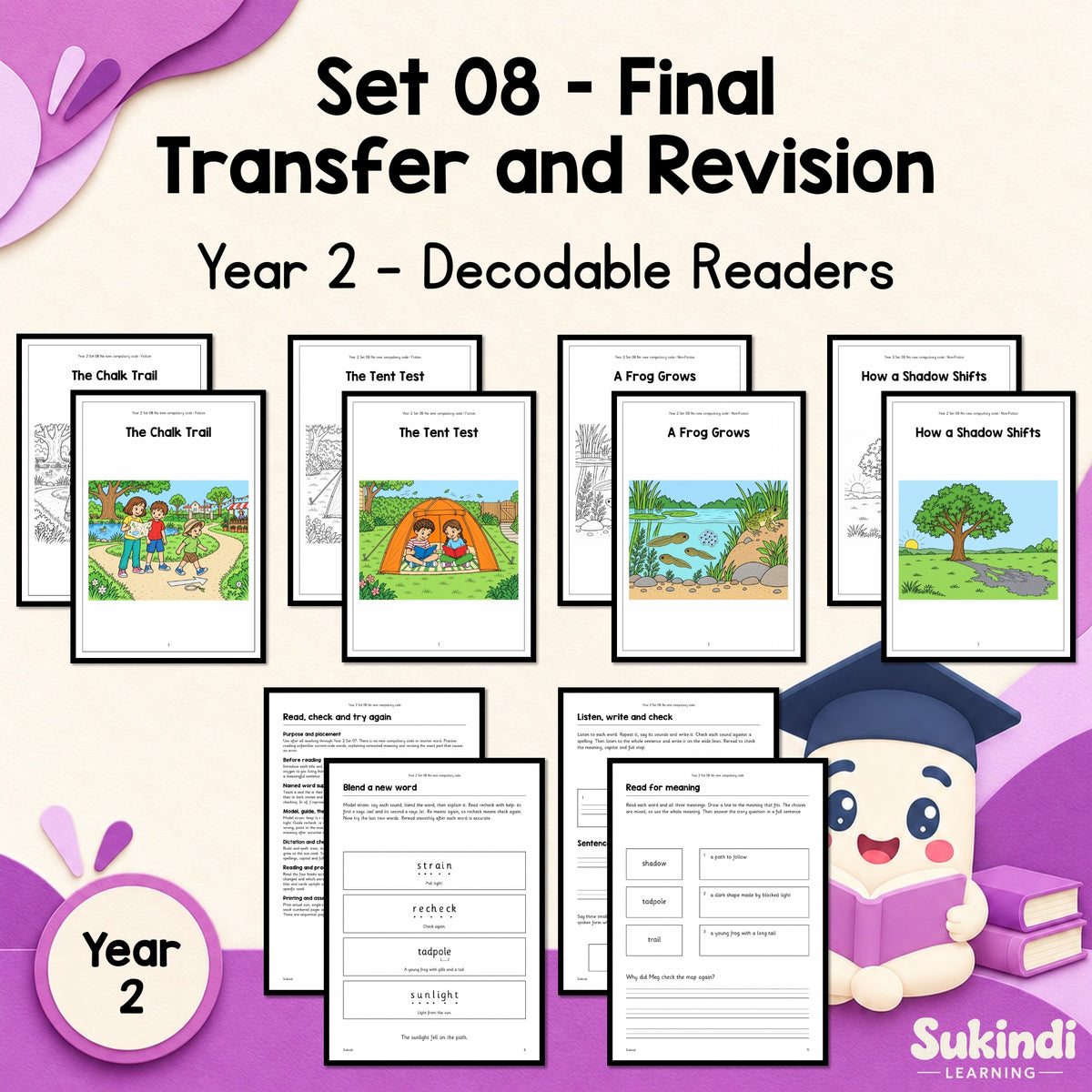Year 2 Set 08 Decodable Readers - Final transfer and targeted revision — cover