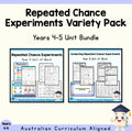 Years 4–5 Repeated Chance Experiments Variety Pack | 2 Maths Units