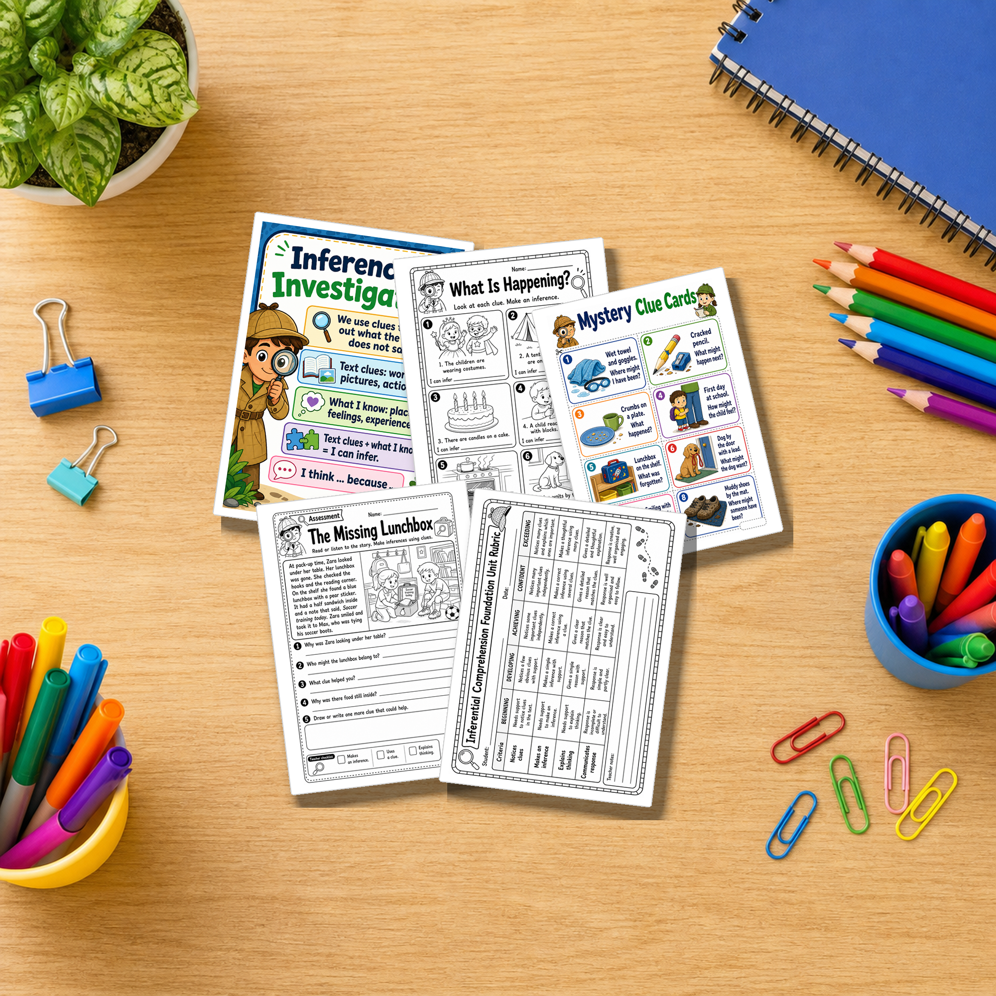 Foundation Inferential Comprehension Unit | Worksheets, Games & Assessment